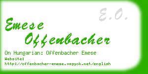 emese offenbacher business card